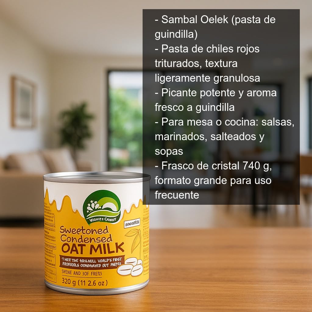 Leche condensada de avena vegetal 250 ml Pack 2 latas 2x250 ml alternativa cremosa para repostería