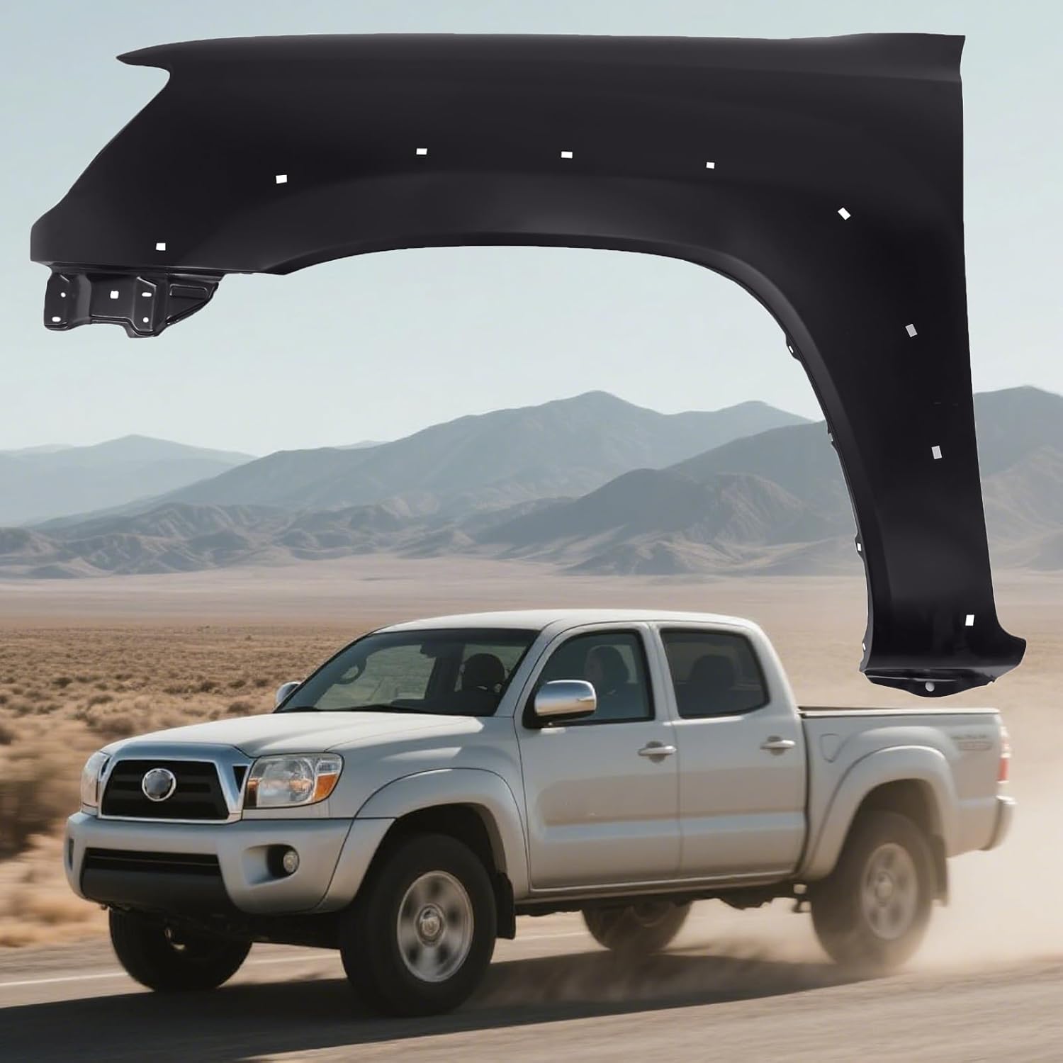 POPSTORE Front Fender Compatible with 2005-2015 Toyota Tacoma Left Driver Side Replace OEM 5381204100 TO1240208
