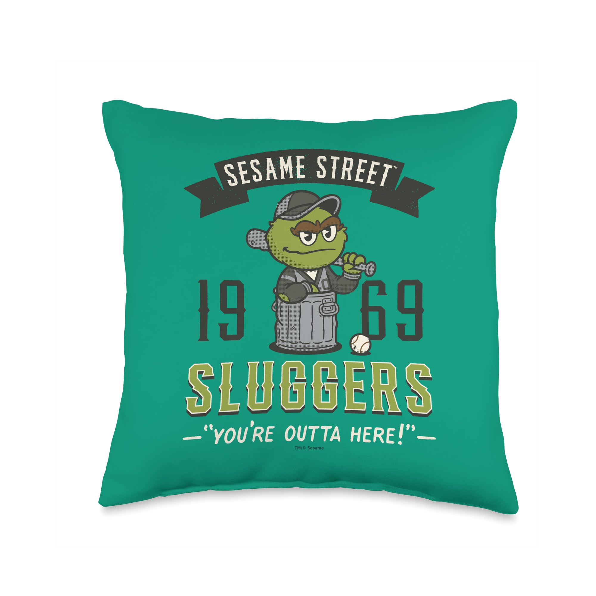Sesame Street Oscar The Grouch oreiller pour offrir un cadeau d'anniversaire retro