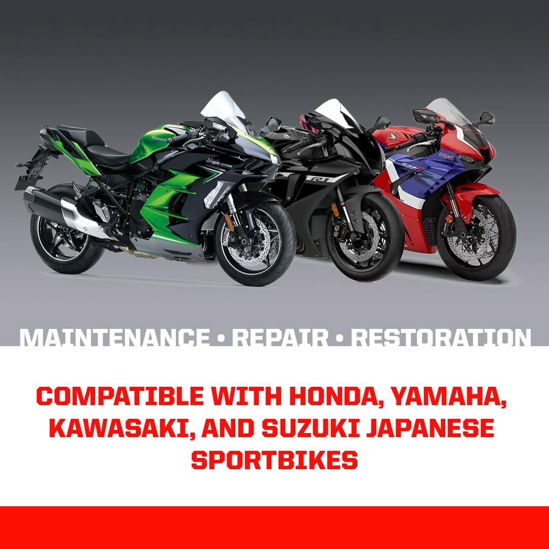 Pit Posse PP2709SB Motorcycle Hardware Metric Sport Bike Adventure Dual Sport Pro Pack- 250 Pieces| Compatible with Honda, Yamaha, Kawasaki, and Suzuki Japanese Sportbikes