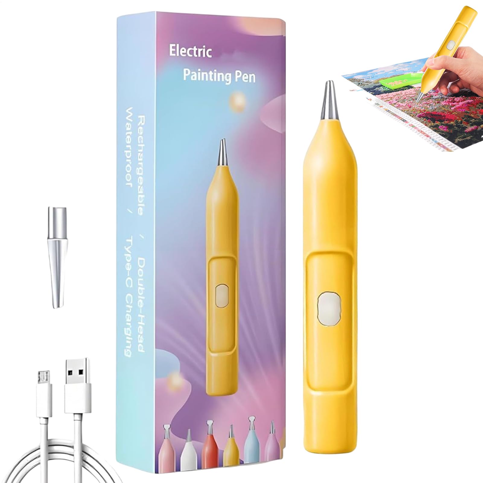 Stylo strass électrique rechargeable pour création manuelle - 8