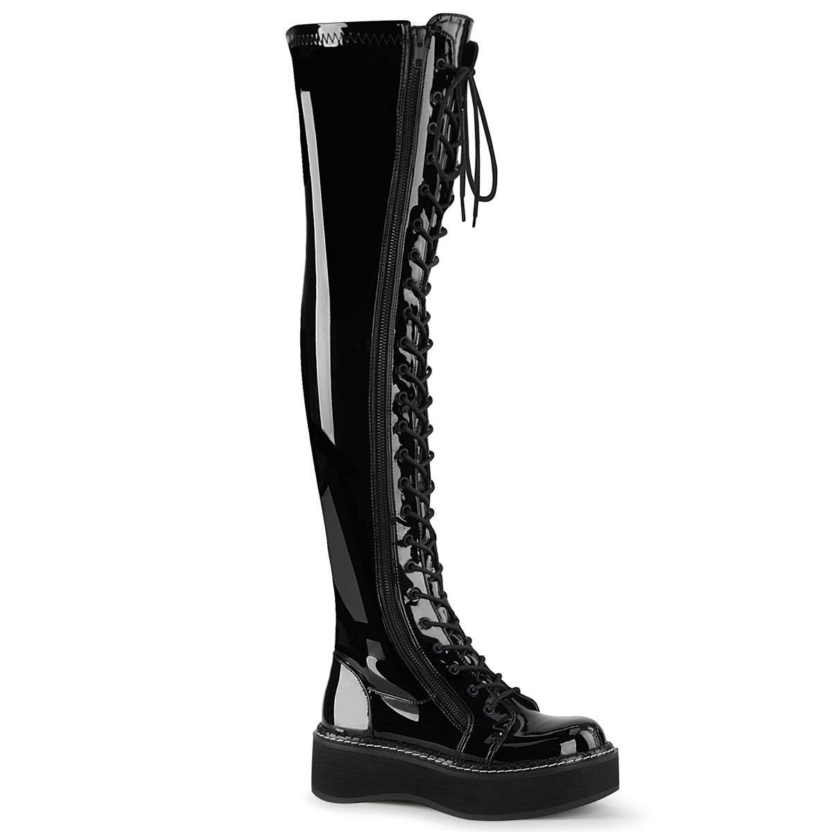 Demonia Emily-375, Botas por Encima de la Rodilla Mujer