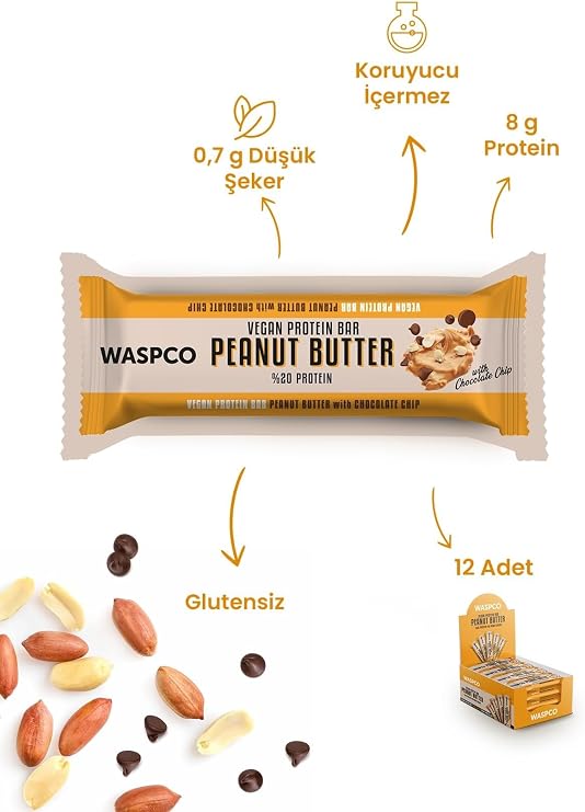 Waspco Peanut Butter Protein Bar 40g