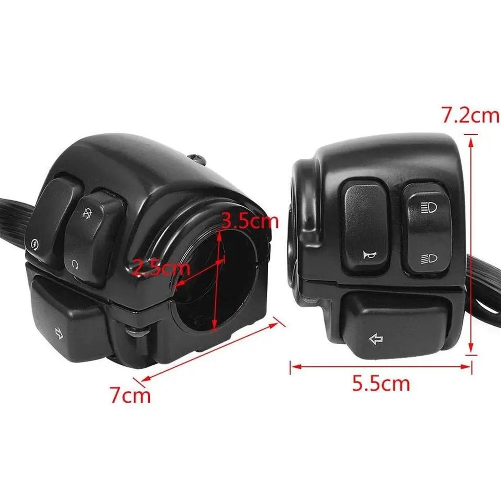 Cavi acceleratore per moto Kit cablaggio interruttori di controllo manubrio moto Harley adatto