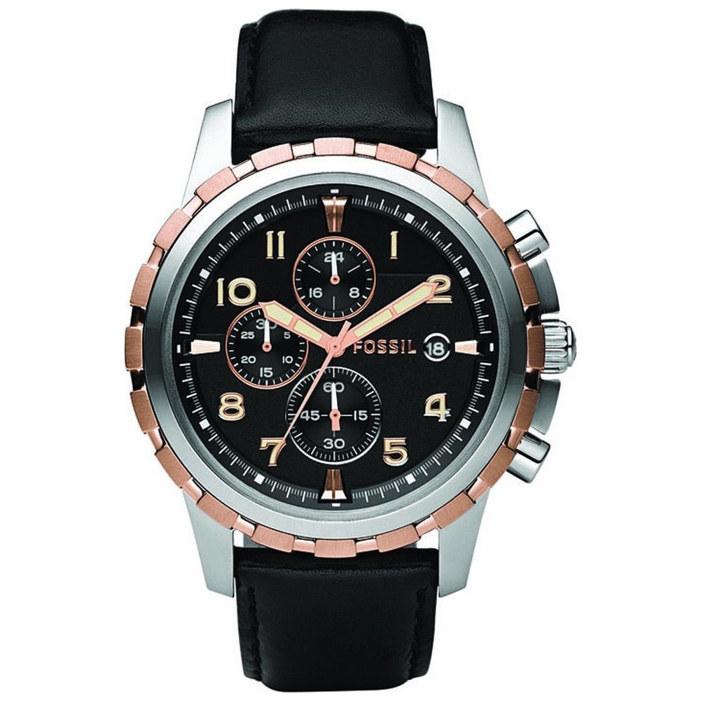 Fossil Dean Chronograph Black Dial Men’s Watch-FS4545