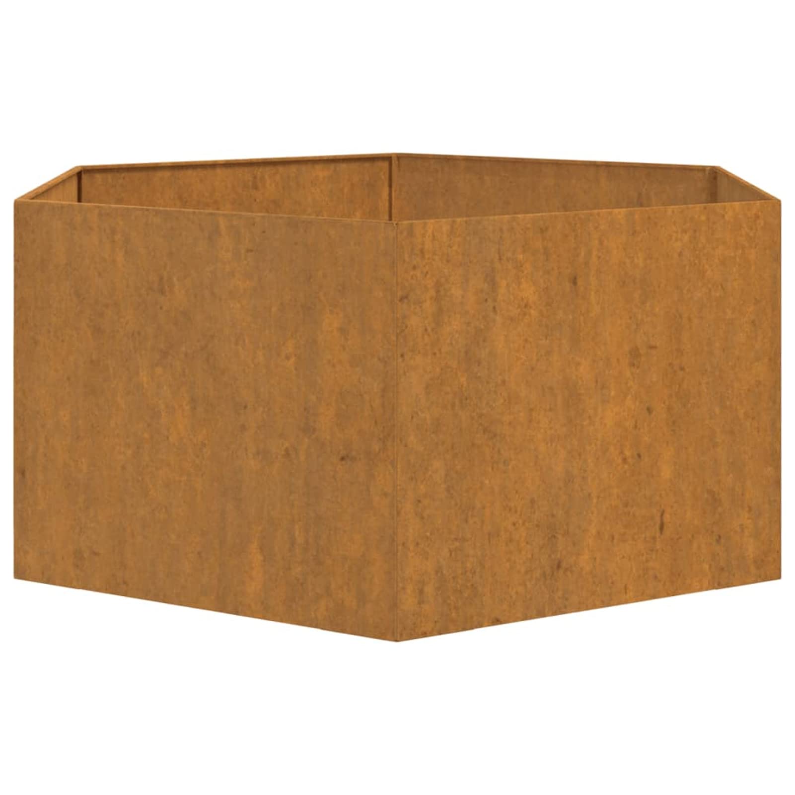 ShGaxin Skrzynka na kwiaty, doniczki zewnętrzne, doniczka zewnętrzna, taras ogrodowy, stal corten szara 90 x 90 x 45 cm