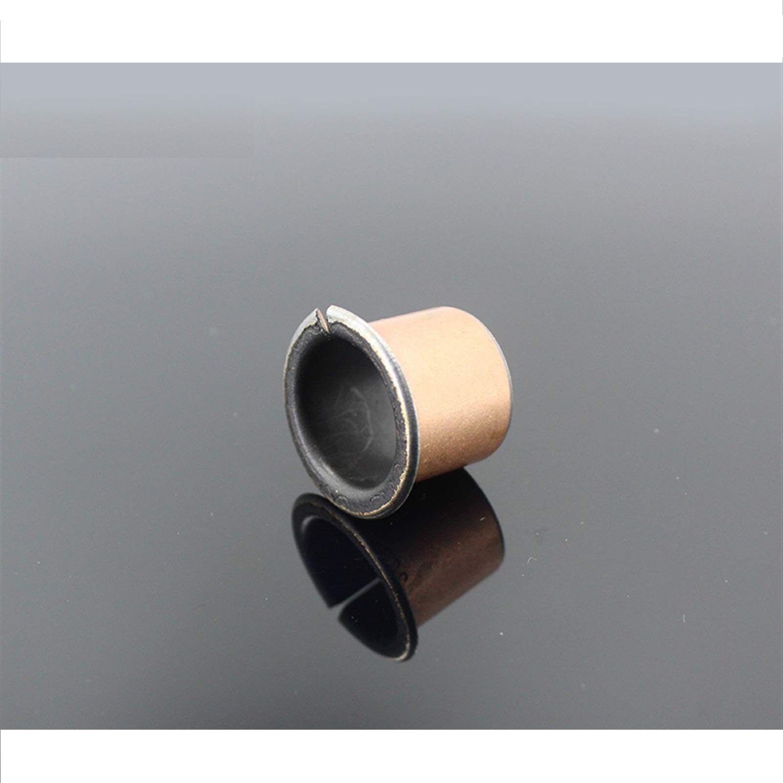 TMP1105 Flange Ball Bearings SF1-F Oilless Flanged Bushing Bearing SF1-F50300 SF1-F30200 SF1-F30215 SF1-F30250 SF1 Self Composite Flange Bearings 2Pcs (Color : Metallic, Size : SF1 F30215)