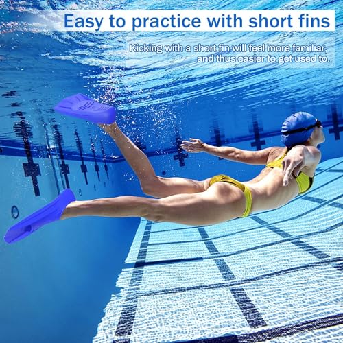 image for Gintenco Swim Fins, Kids Swim Training Fins for Lap Swimming, Travel S