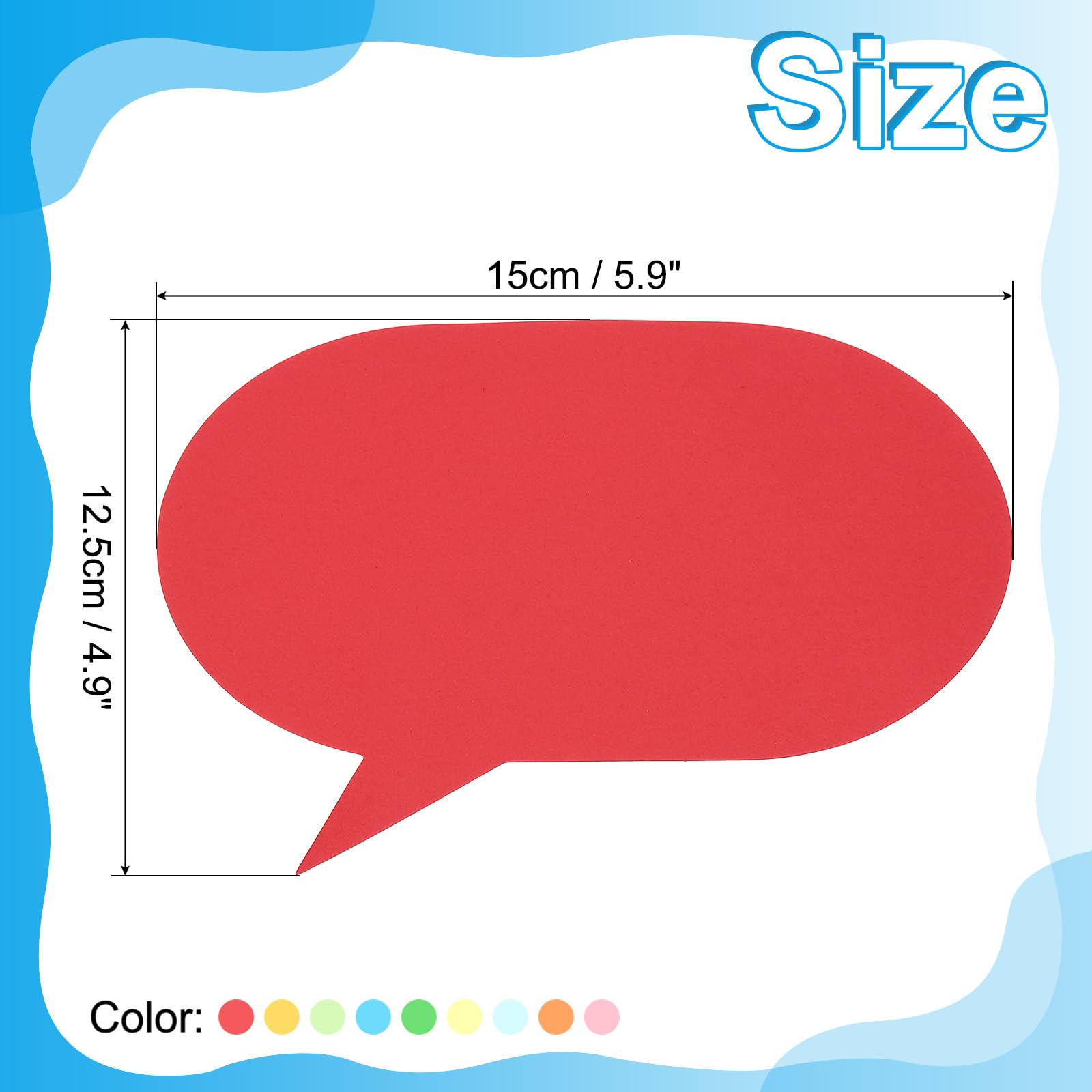 PATIKIL Ritagli rotondi, confezione da 72 cerchi di carta, ritagli colorati per decorazioni in classe e progetti fai-da-te, colori assortiti