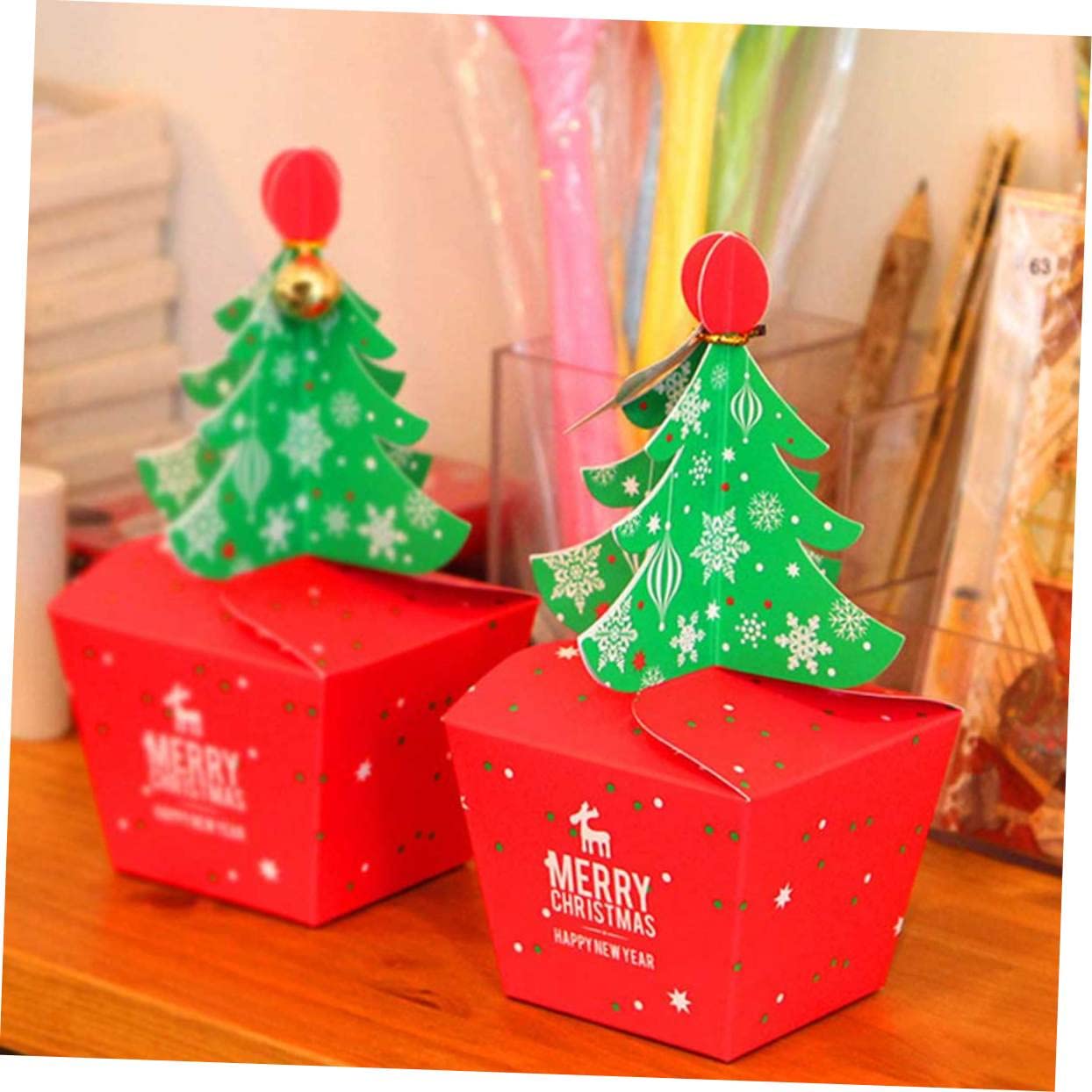 minkissy 30stücke Weihnachtsgeschenkschachteln Für Süßigkeiten Im Kleinen Format Attraktive Verpackung Mit Weihnachtsbaum- Für Festliche Anlässe Aufbewahrung Von Leckereien