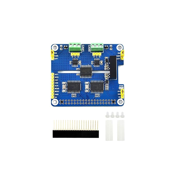 Buy Waveshare 2-Channel Isolated CAN Bus Expansion HAT for Raspberry Pi ...