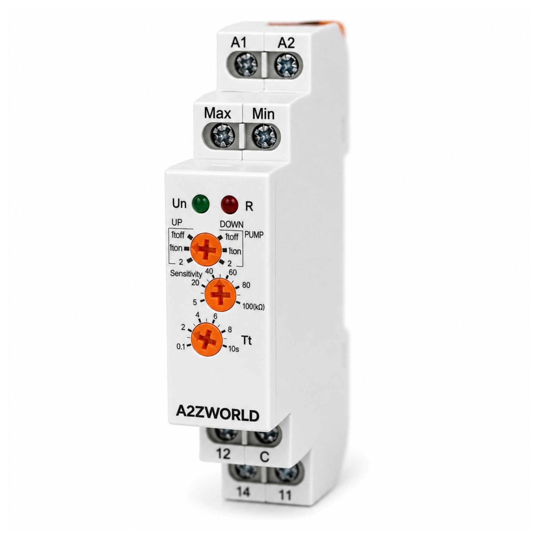 4 relé intermedio modular AC230V AC/DC24V, 2 contactos SPDT 8A, Relé de interfaz, relé auxiliar para control y automatización, indicador LED, 1 módulo de barra DIN