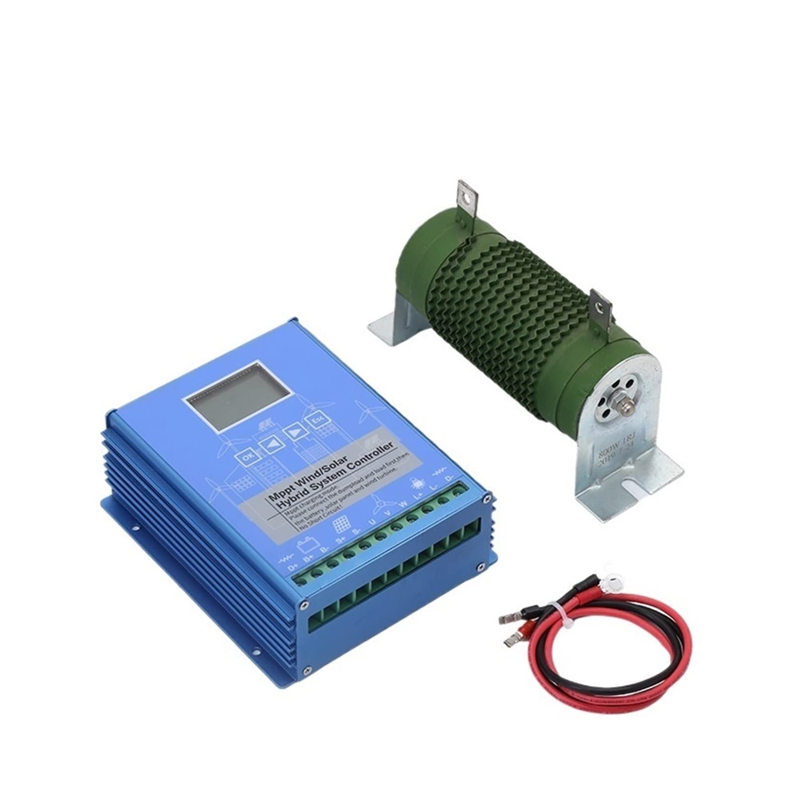 Solar Controller, 200W400W500W600W800W1KW Wind Turbine Solar and Hybrid Street Light Controller(Fan 500w Solar 500w 24v)