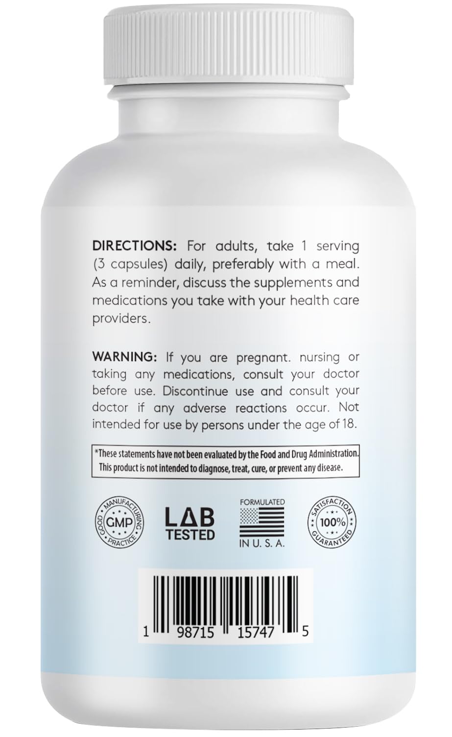 Infusions Maximum Strength Pure SAM-e 1200mg 90 Vegetable Capsules (S-adensoyl-methionine) — Amazon image 2