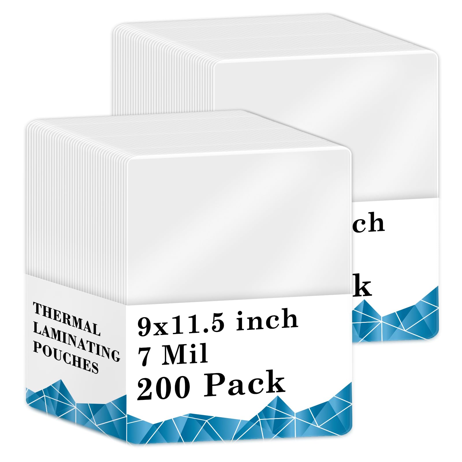 200 Pack 7 mil Thermal Laminating Pouches Fits Letter Size 8.5 × 11 in Laminating Sheets Thick Clear Plastic Paper Laminator Sheets File Card Laminator Pouches 9x11.5inches