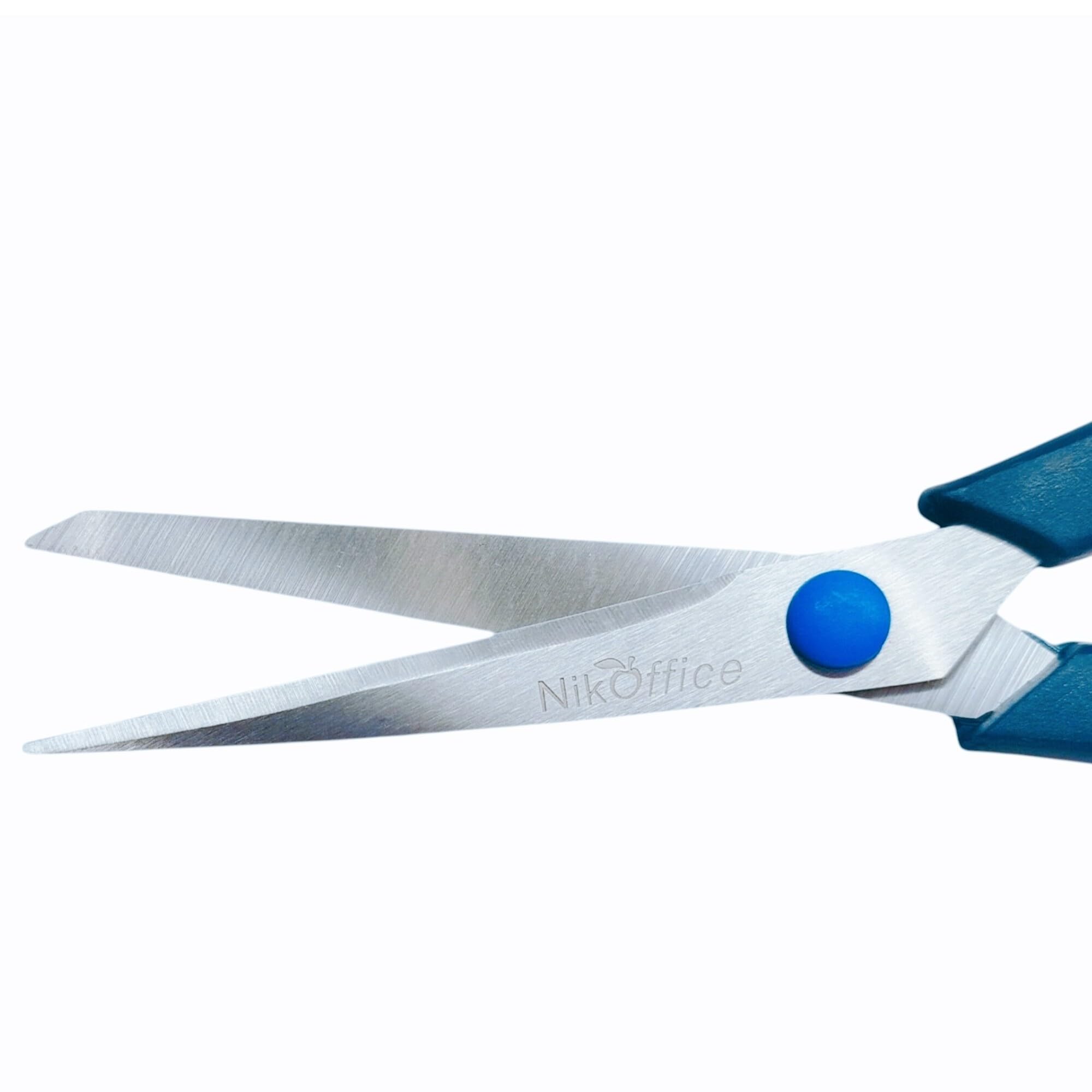 Forbici Professionali 20cm Acciaio Inox Multiuso - Taglio Preciso Carta e Cartone, Impugnatura Ergonomica per Ufficio e Uso Quotidiano