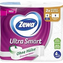 Zewa Ultra Smart Toilet Paper, 4-Ply, 4-Pack