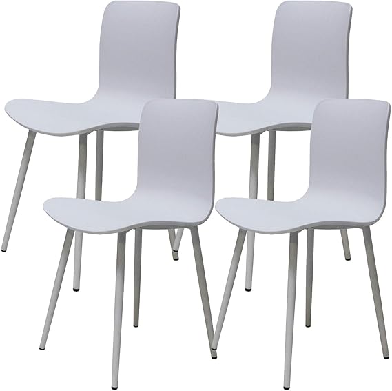 GrandCA HOME 4er-Set Esszimmerstühle - Gepolstert Mit Metallbeinen