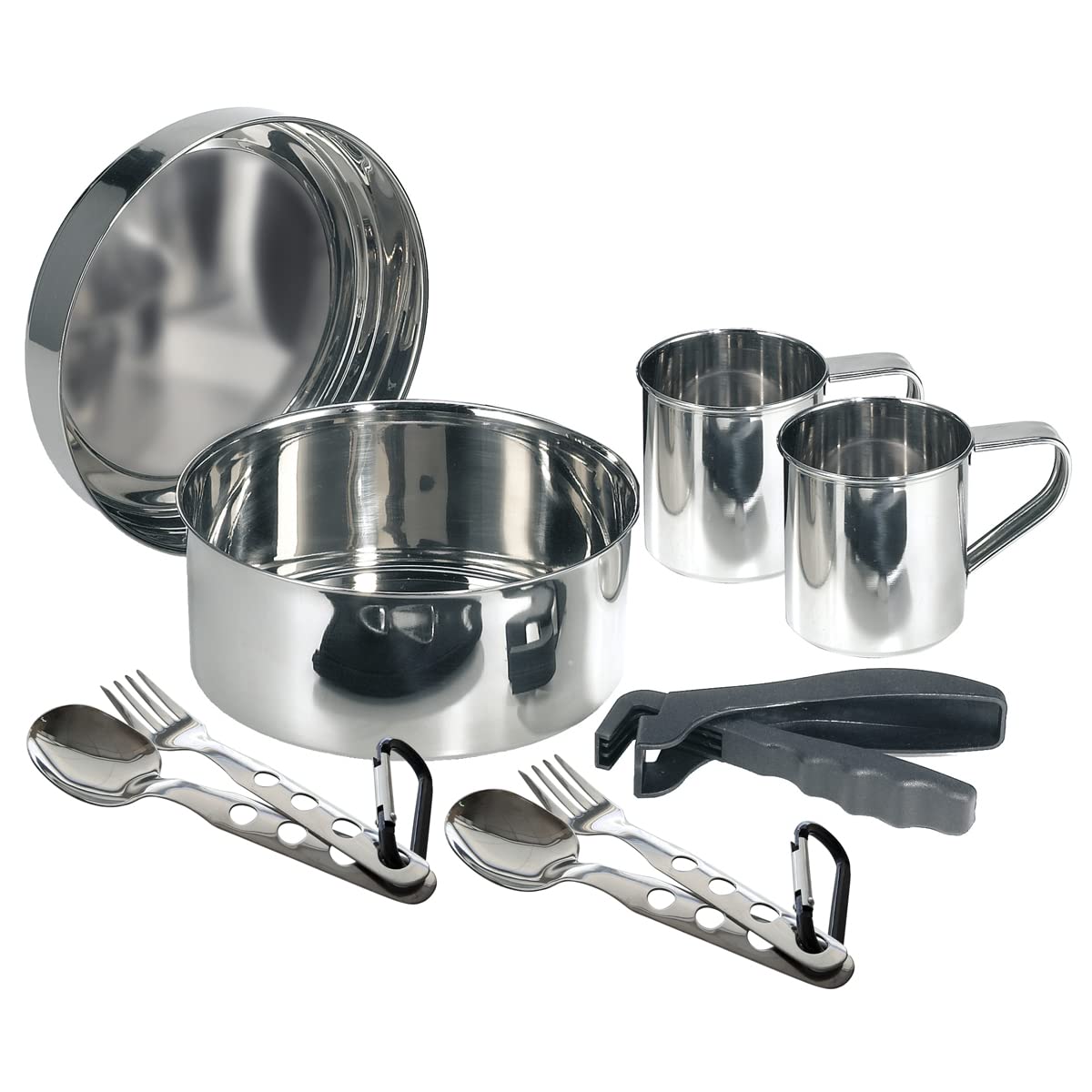 LAKEN Ensemble de Cuisine en Acier Inoxydable pour Camping