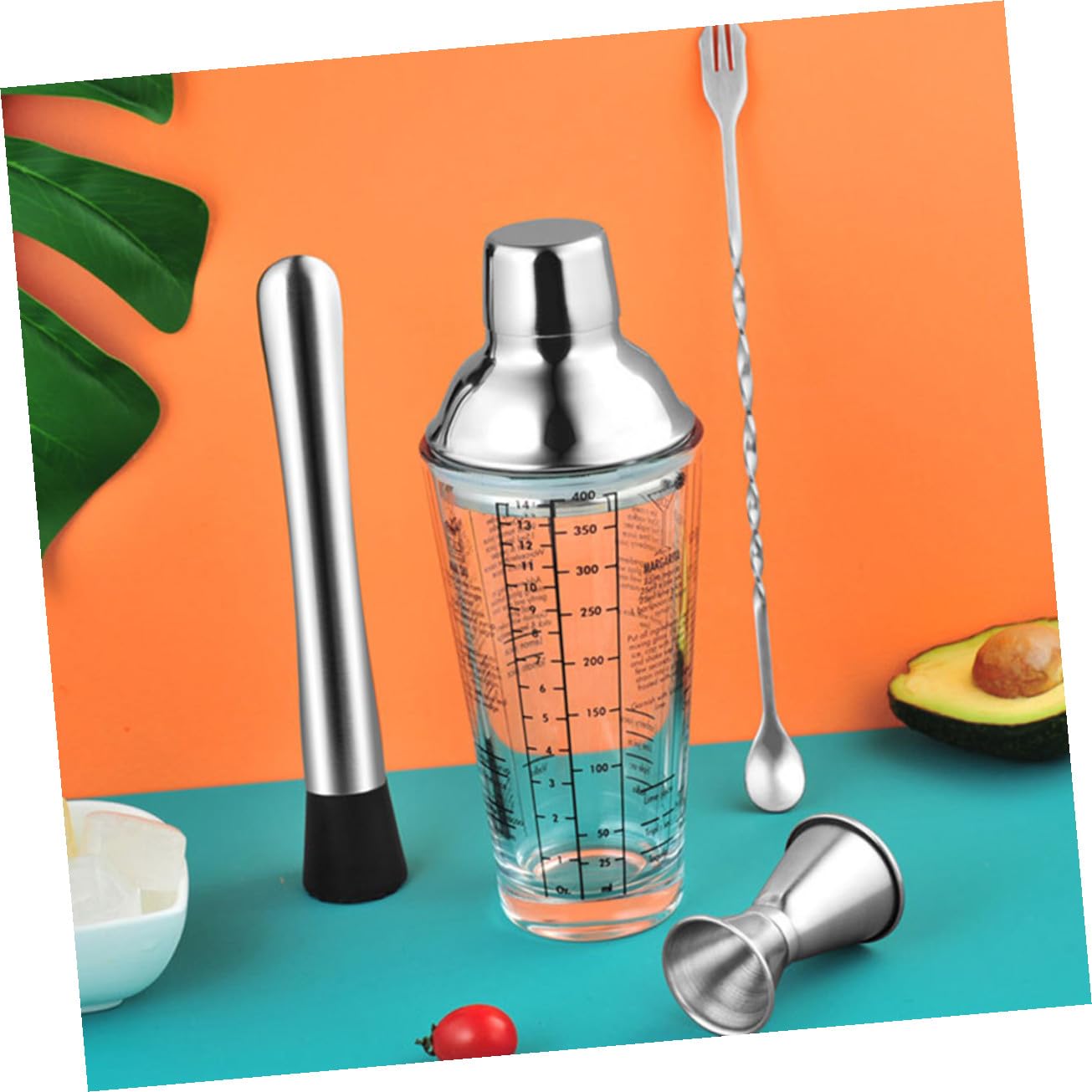VALICLUD Shaker Cocktail in Acciaio Inossidabile Colorati Attrezzatura Professionale Barman per Aperitivi e Mixology Accessori Cocktail Resistenti e Lucidi per Uso Domestico e Regalo