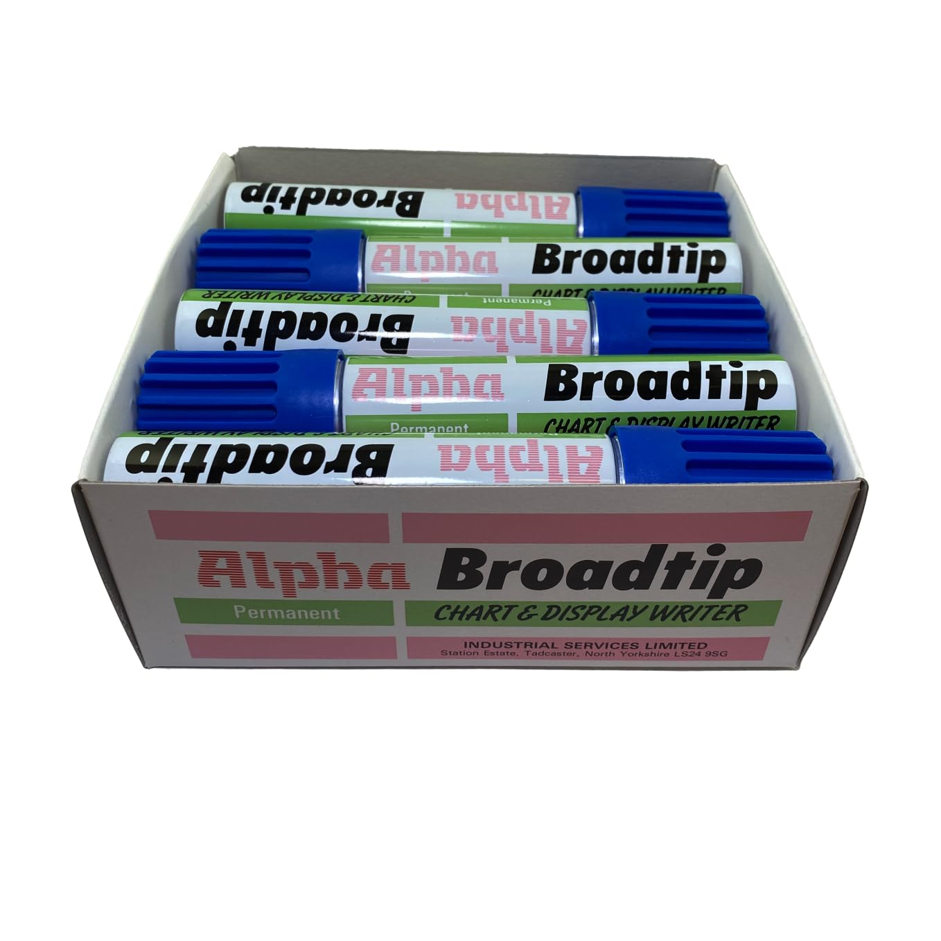 SureMark Alpha Broadtip Jumbo Permanent Marker Blue Box of 10 — image 1
