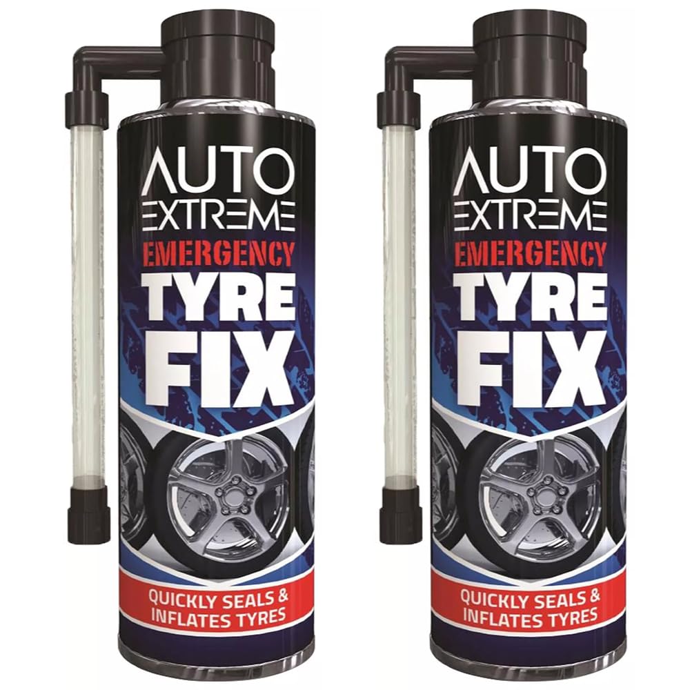 ZOPPER2 x 300ml Instant Tyre Puncture Repair Fix Sealant Kit Quick Fix Flat Tyre Inflate Bike Bicycle Car Accessories Essential Reinflates No Tools & Jack Needed