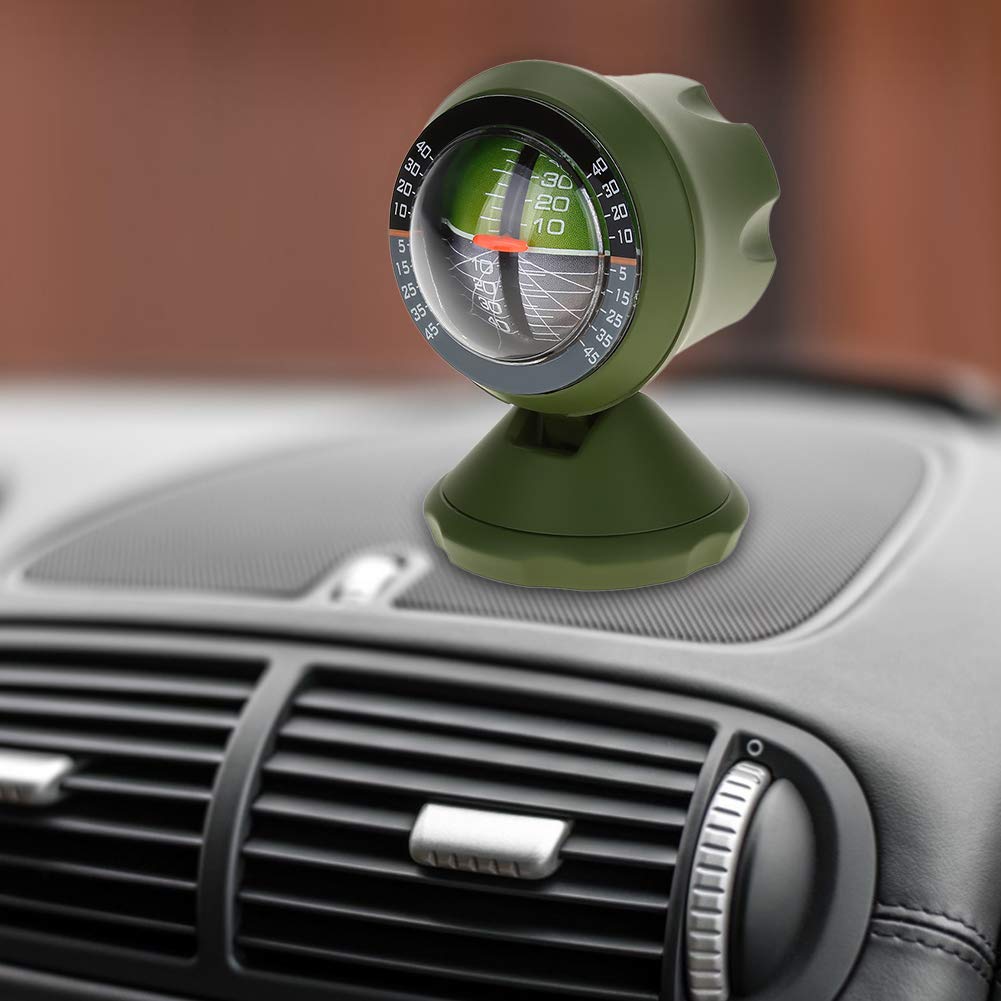 Boussole de voiture à angle réglable 3 en 1 bon marché boussole de voiture fonctionnelle montée sur véhicule compteur de pente