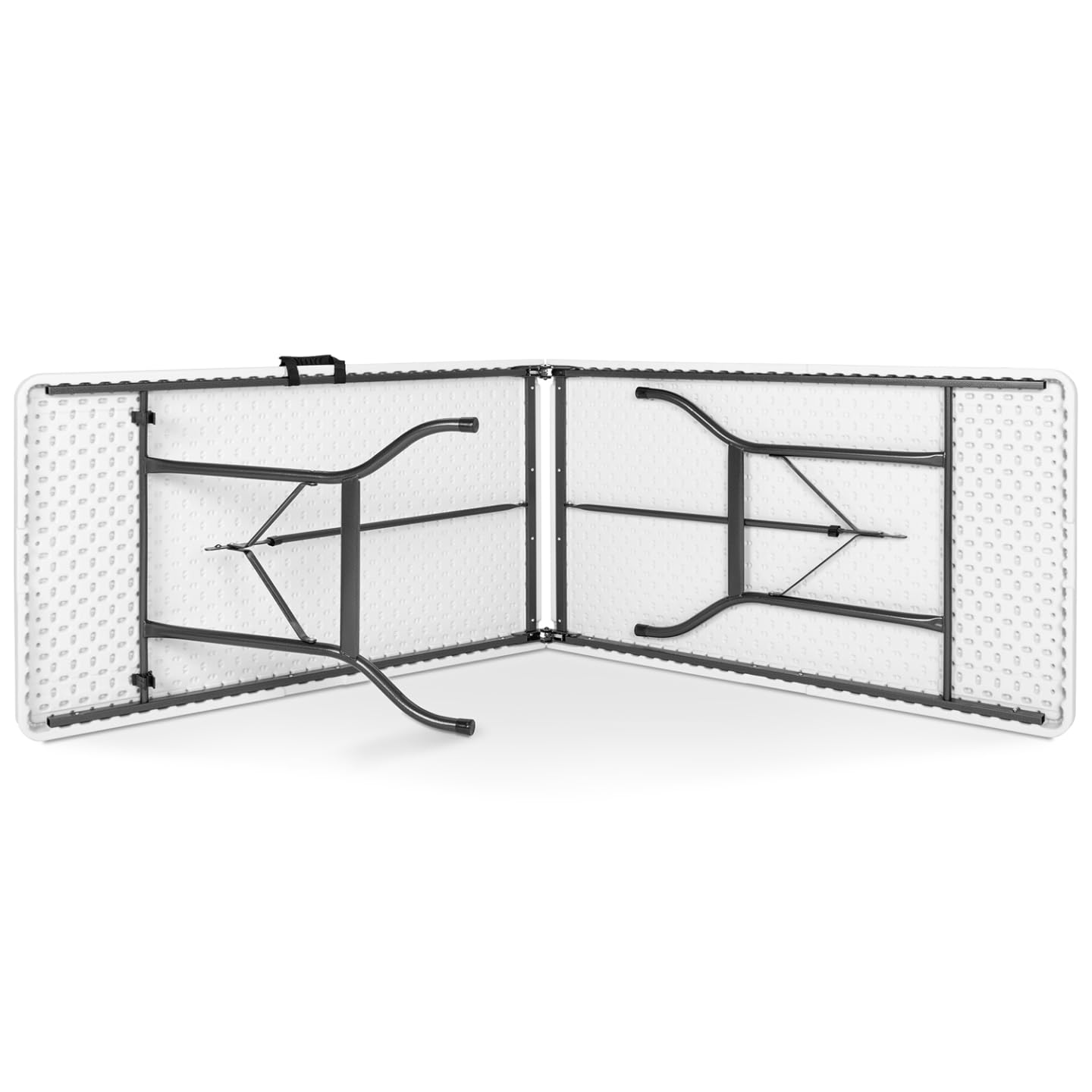 IDMarket - Lot de 2 Tables Pliantes d'appoint Portables 180 cm pour Camping ou réception