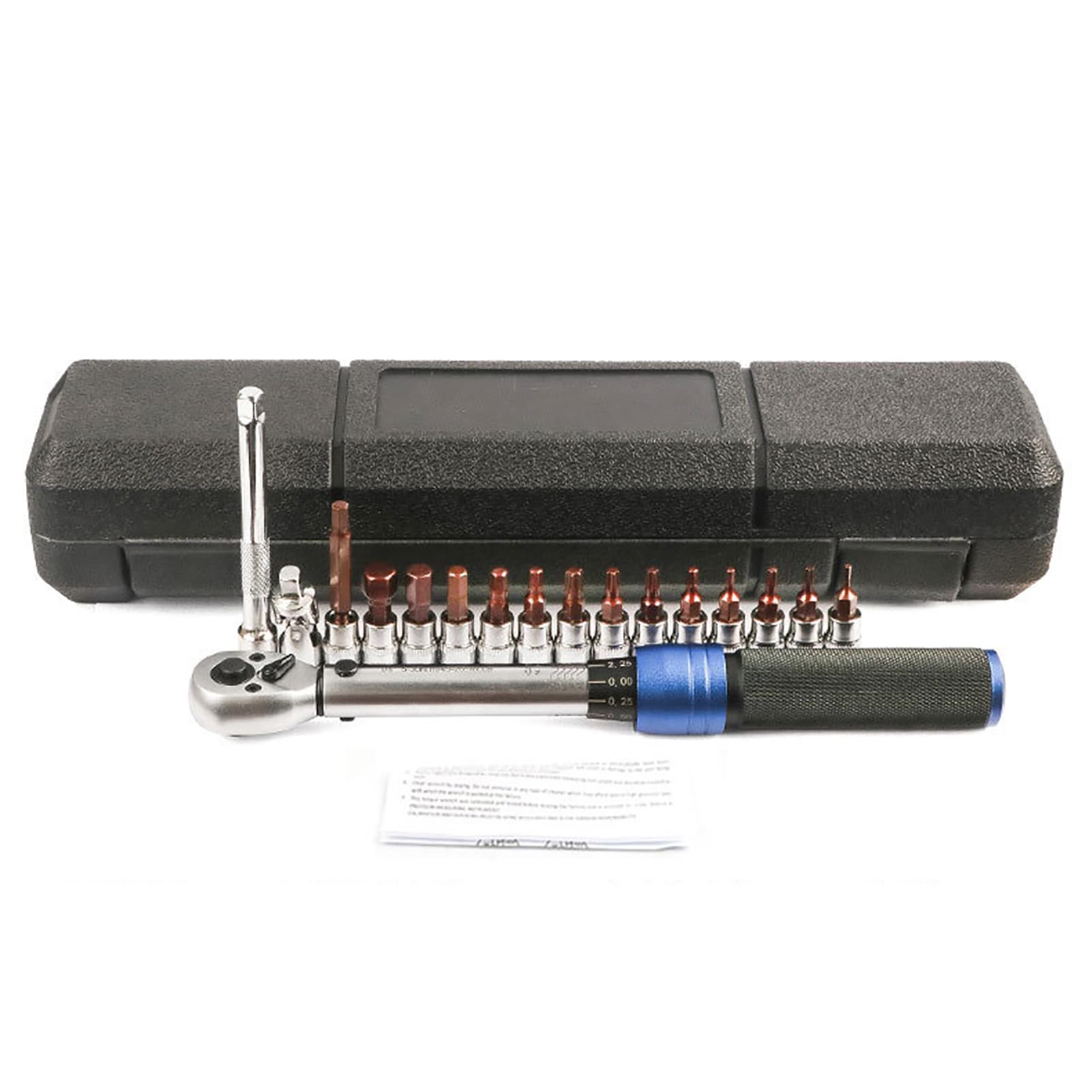 Set di chiavi dinamometriche regolabili, attacco da 1/4 pollici 3/8 pollici, 5-30 N.m 10-60 N.m, chiave dinamometrica a scatto a doppia gamma per riparazioni di biciclette, (5-30N.m)