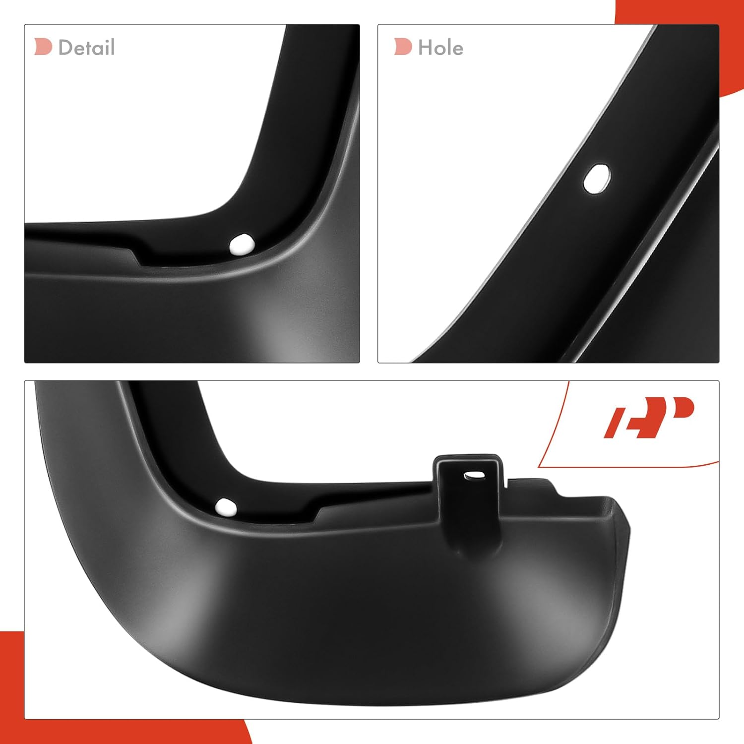 A-Premium Set of 4PCS Mud Flaps Splash Guards Mudguards Mudflaps with Hardware Kits Accessory Compatible with Mini F60 Cooper Countryman 2017-2022, Hatchback, Front and Rear (Driver & Passenger Sides)