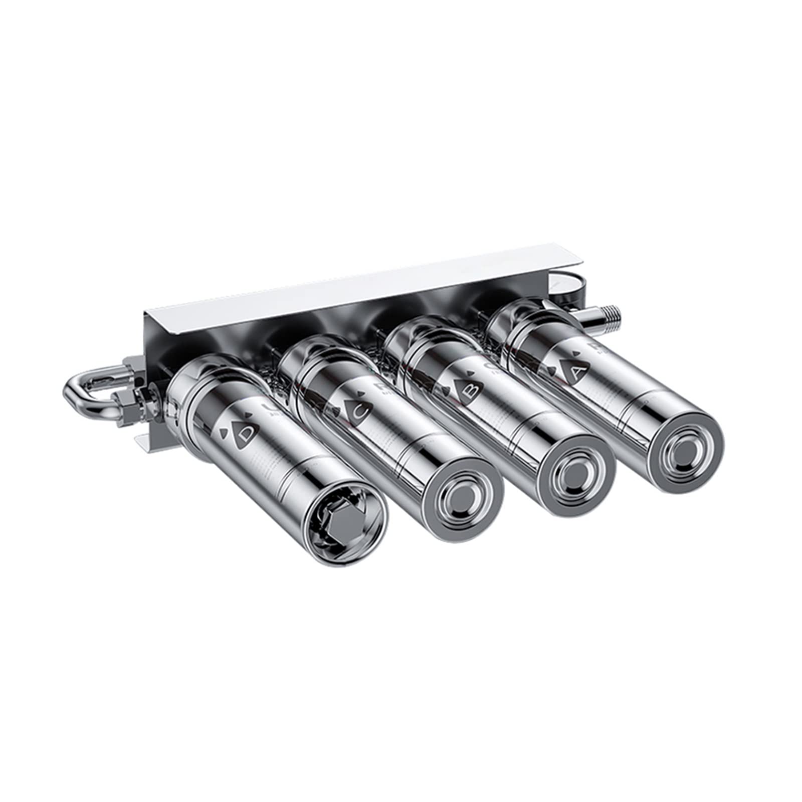 Kit de Filtración de Ósmosis Inversa - Purificador de Agua de Acero Inoxidable 304, Sistema de Filtro Potable Directo de 5 Etapas, Máquina de Purificación de Membrana UF para el Hogar