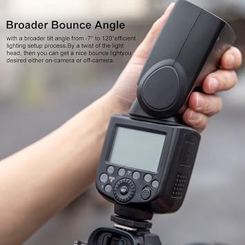 Godox V860II-S TTL Flash with Xpro S Wireless Flash Trigger for Sony High-Speed-Sync Speedlite Light 2.4g Wireless X System 1/8000s Gn60 650 Full Power 2000aah Li-Ion Battery