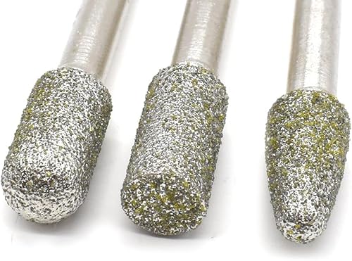 Miniatura 3 de Big Horn 19391 Juego de 5 rebabas de diamante - vástago de 1/4", grano 50 - Grueso