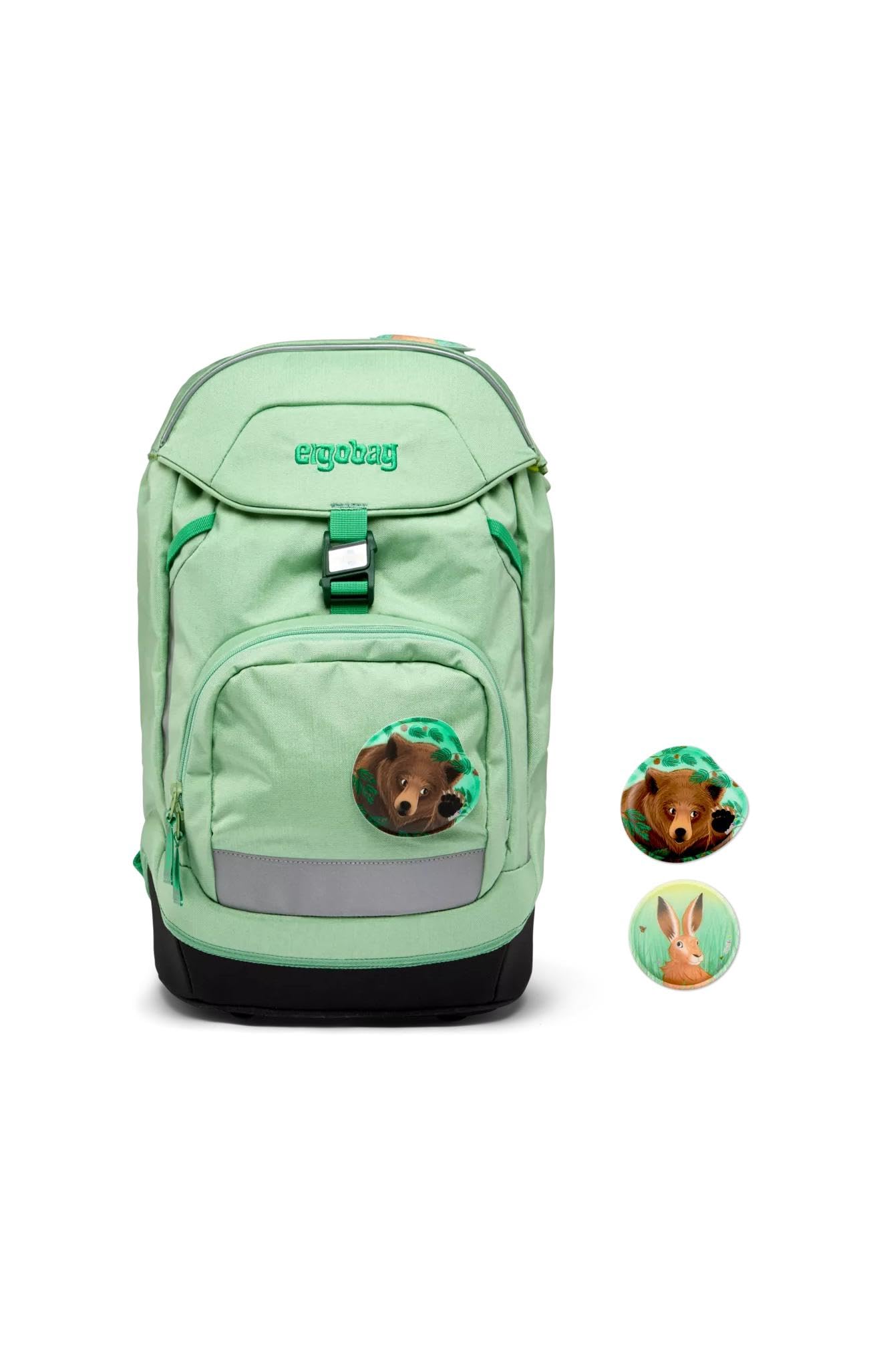 ergobagUnisex Kid's Prime Pinebear backpack, Multi-Coloured (Multi-Coloured), One Size
