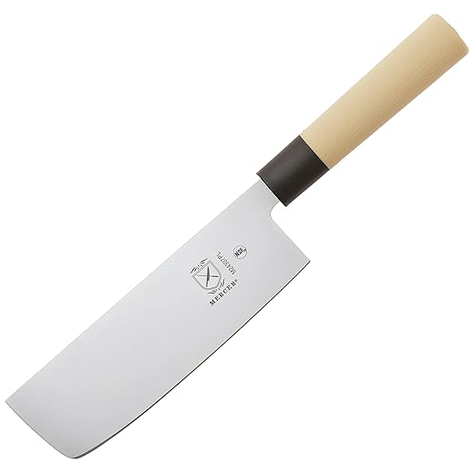 Mercer Culinary Asian Collection Nakiri Vegetable Knife with NSF Handle, 7-Inch
