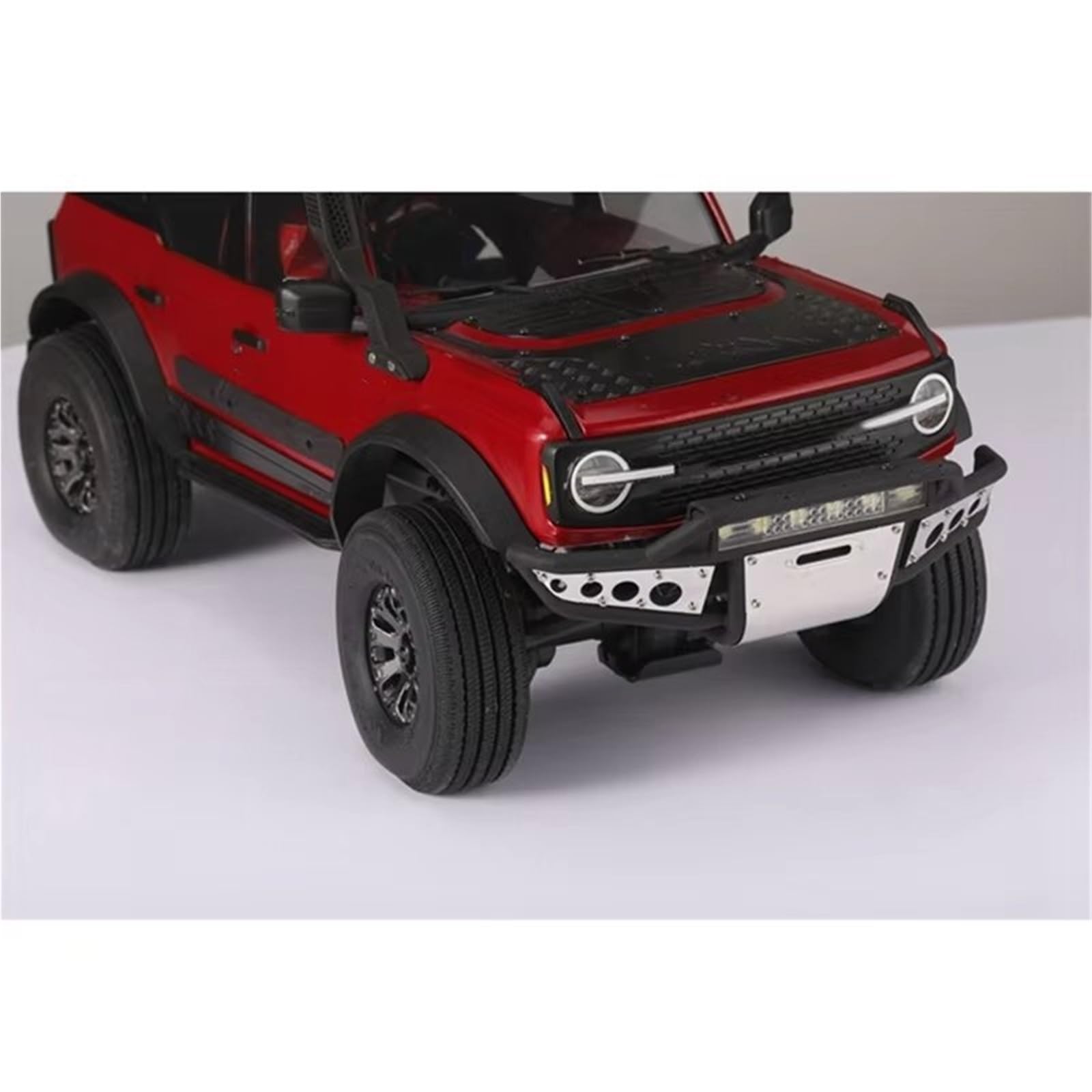 Juguetes Accesorios Compatible con TRAXXAS para TRX4M 1/18 Coche Trepador De Control Remoto Piezas Mejora Accesorios Repuesto Parachoques Delantero Kit Luz