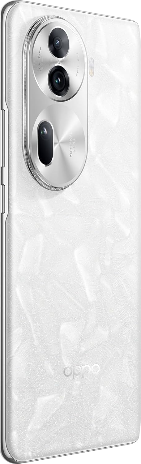 Oppo Reno 11 Pro CPH2607 Dual SIM 512GB ROM + 12GB RAM (GSM Only | No CDMA) Factory Unlocked 5G Smartphone (Pearl White) - International Version