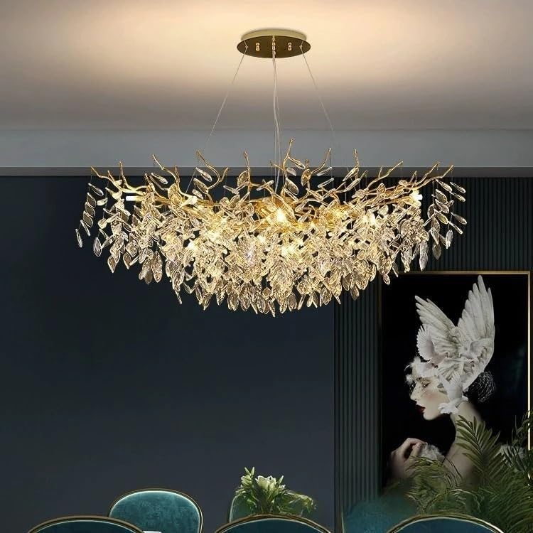 Luxury Modern Crystal Led Chandelier Restaurant Living Room Bedroom Decorative Chandelier,for Decoration