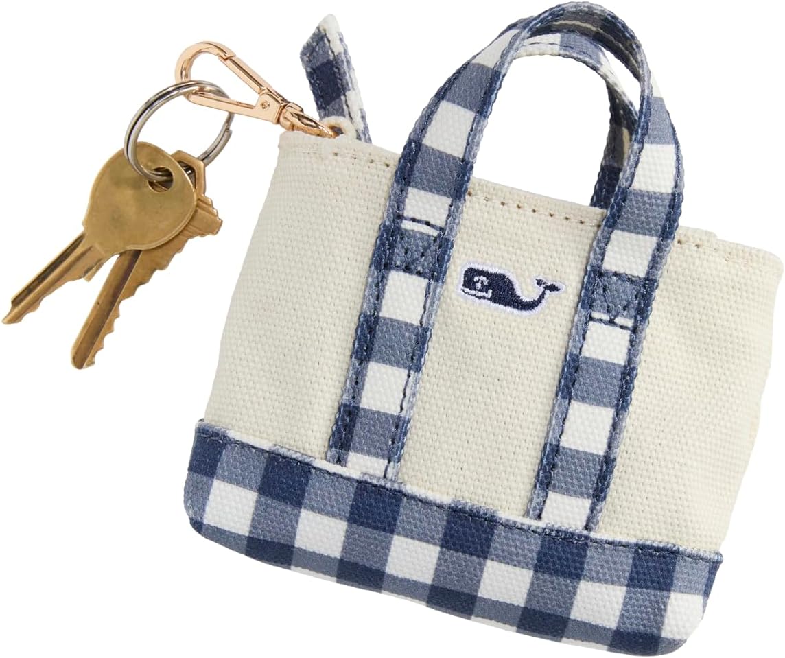 vineyard vines Women's Heritage Tiny Tote Keychain