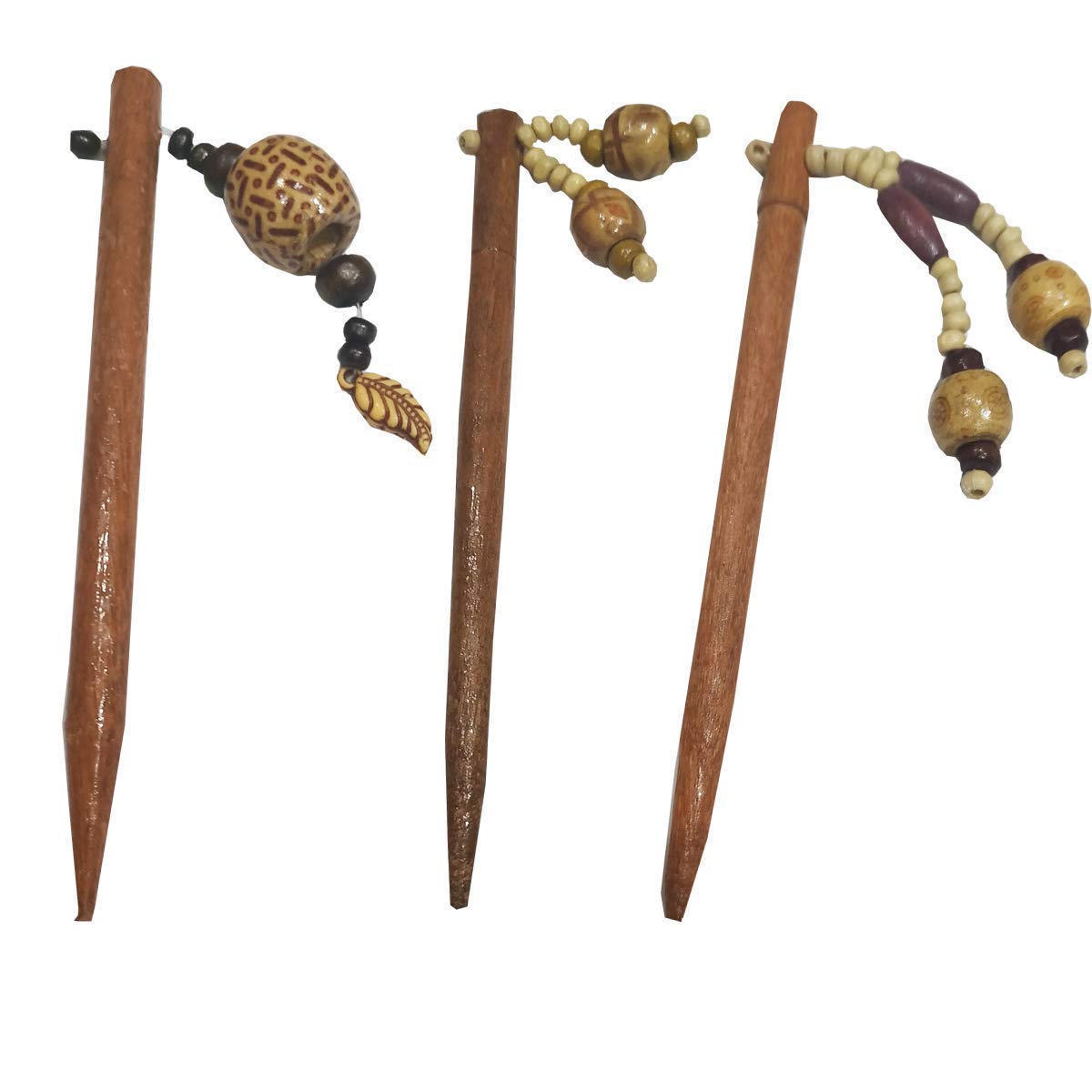 Kashishs xclusive Handmade Wooden Juda Stick/Bun Pin with Brown Bead Hangings for Women & Girls Hair Accessory, Set of 6 (B09NMMZ1XK) Amazon Price History, Amazon Price Tracker
