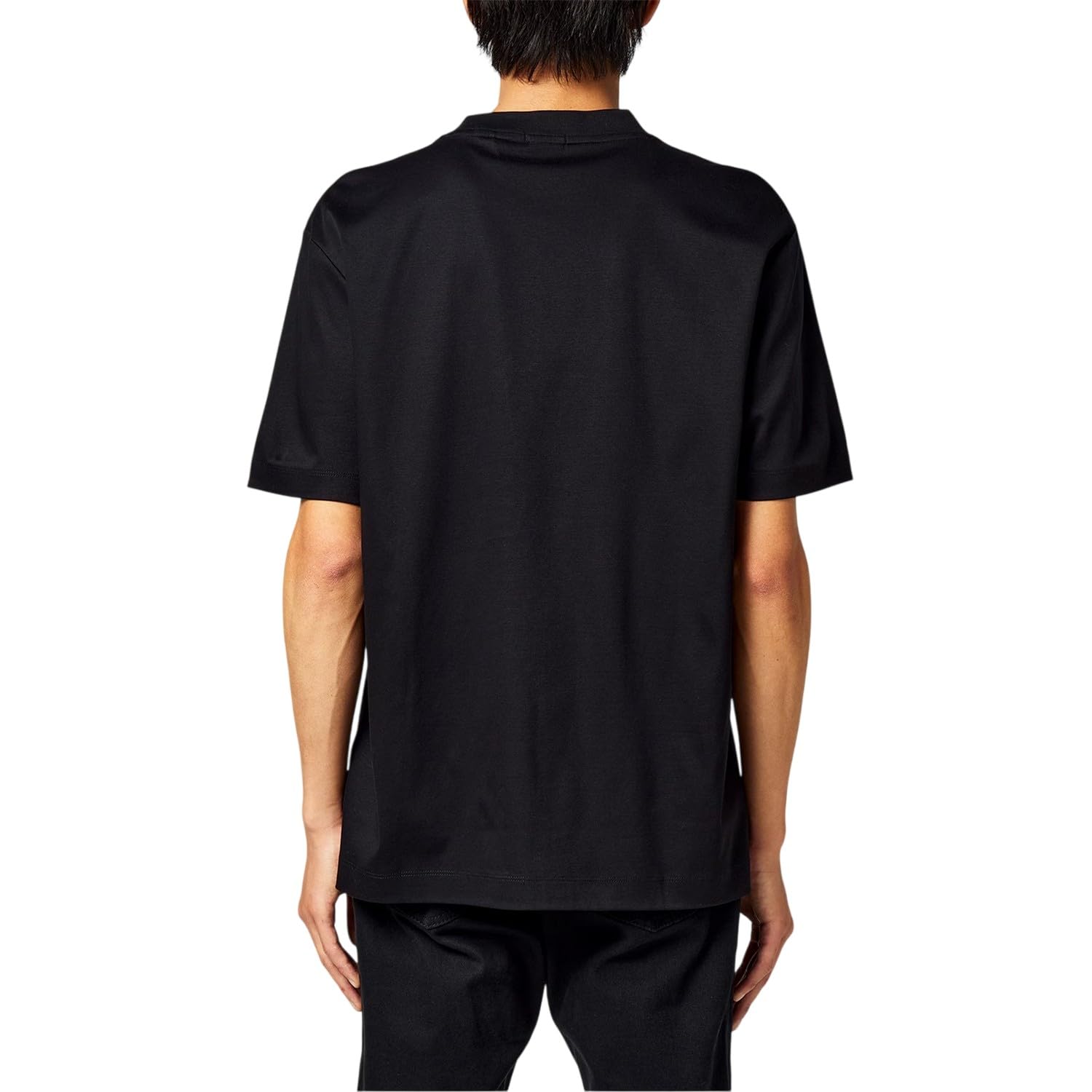 T-shirt bawełniany męski gładki biały BOSS