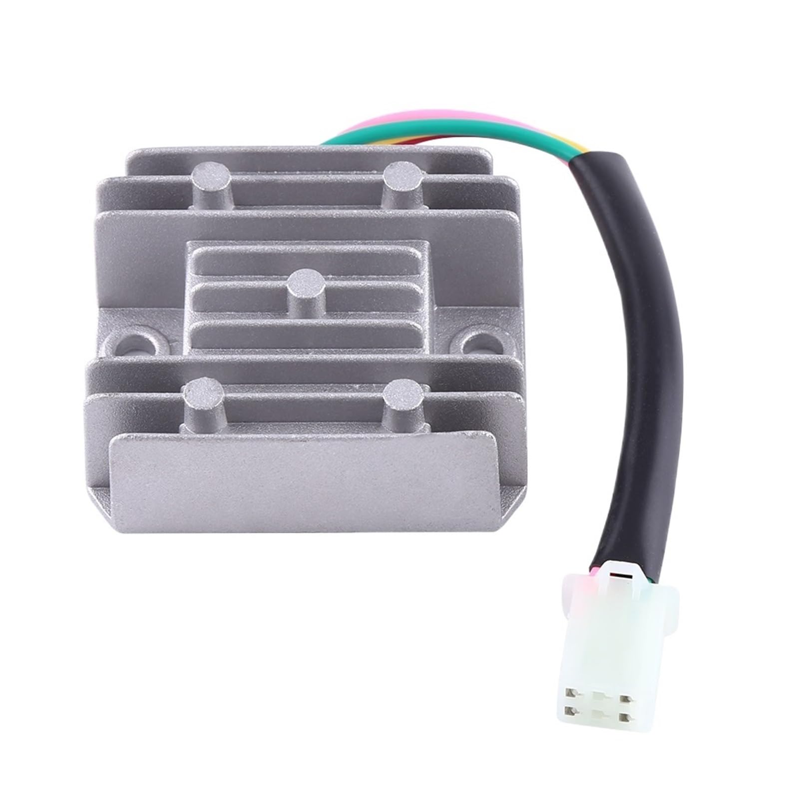Regulator napięcia prostownik Pasuje do 10-20 skuter motorower 12V motocyklowy regulator napięcia 4 przewody 4-pinowy prostownik Prostownik(White)