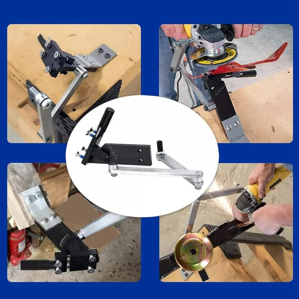 Affilacoltelli Lama Larga per Tagliaerba 7-14cm Regolabile con Cuscinetti Telaio per Tagliaerba Affila Lame per Tagliaerba Affilacoltelli per Tagliaerba, per Lama per Tagliaerba, Ascia, Accetta