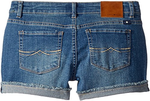 Image of Lucky Brand Girls' Cuffed Jean Shorts, Stretch Denim with 5 Pockets, Mid to High Rise Waist