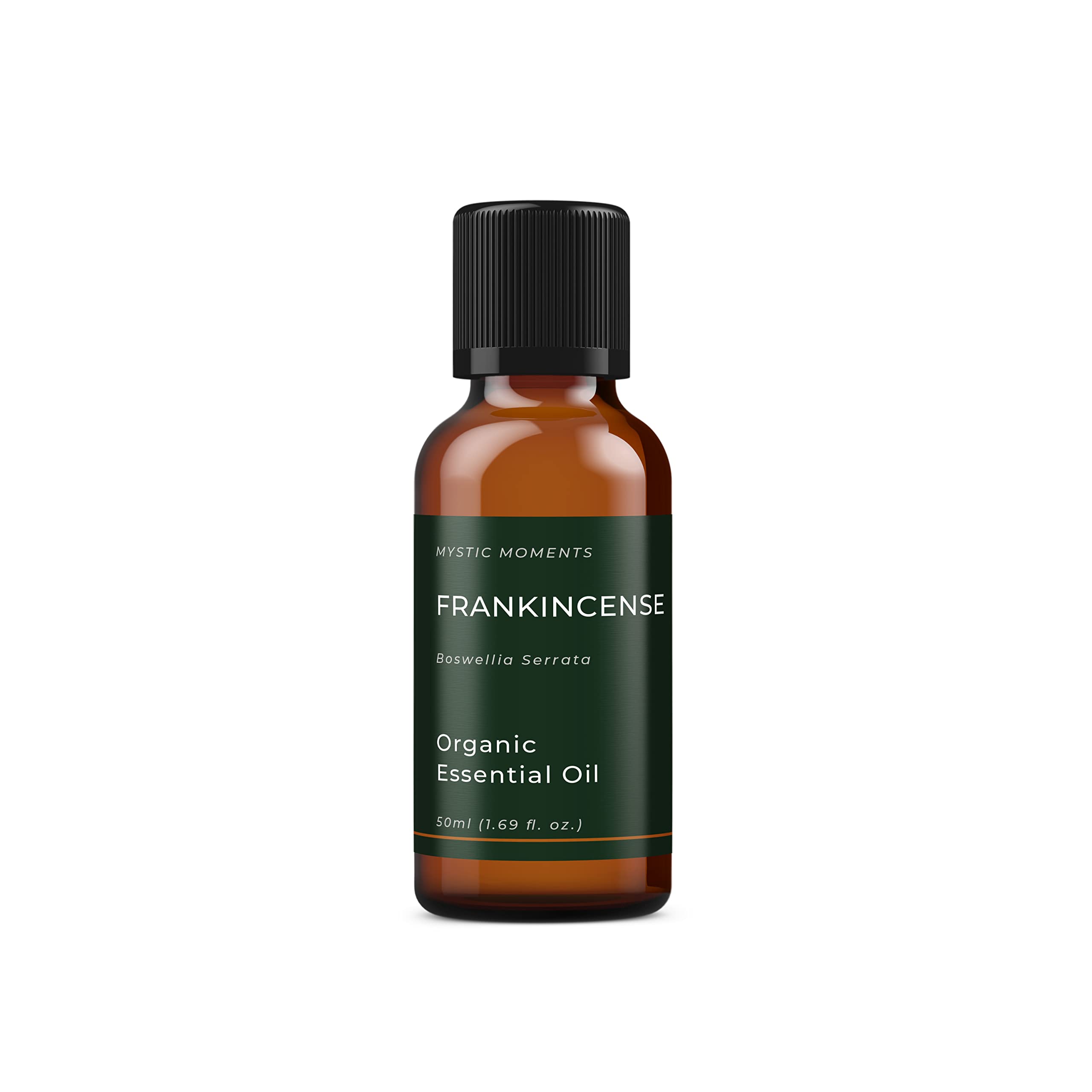 Mystic Moments | Huile essentielle biologique d'Encens | 50ml | Boswellia carterii apporte aux diffuseurs, aux mélanges d'huiles et aux formulations parfumées un arôme résineux et boisé.