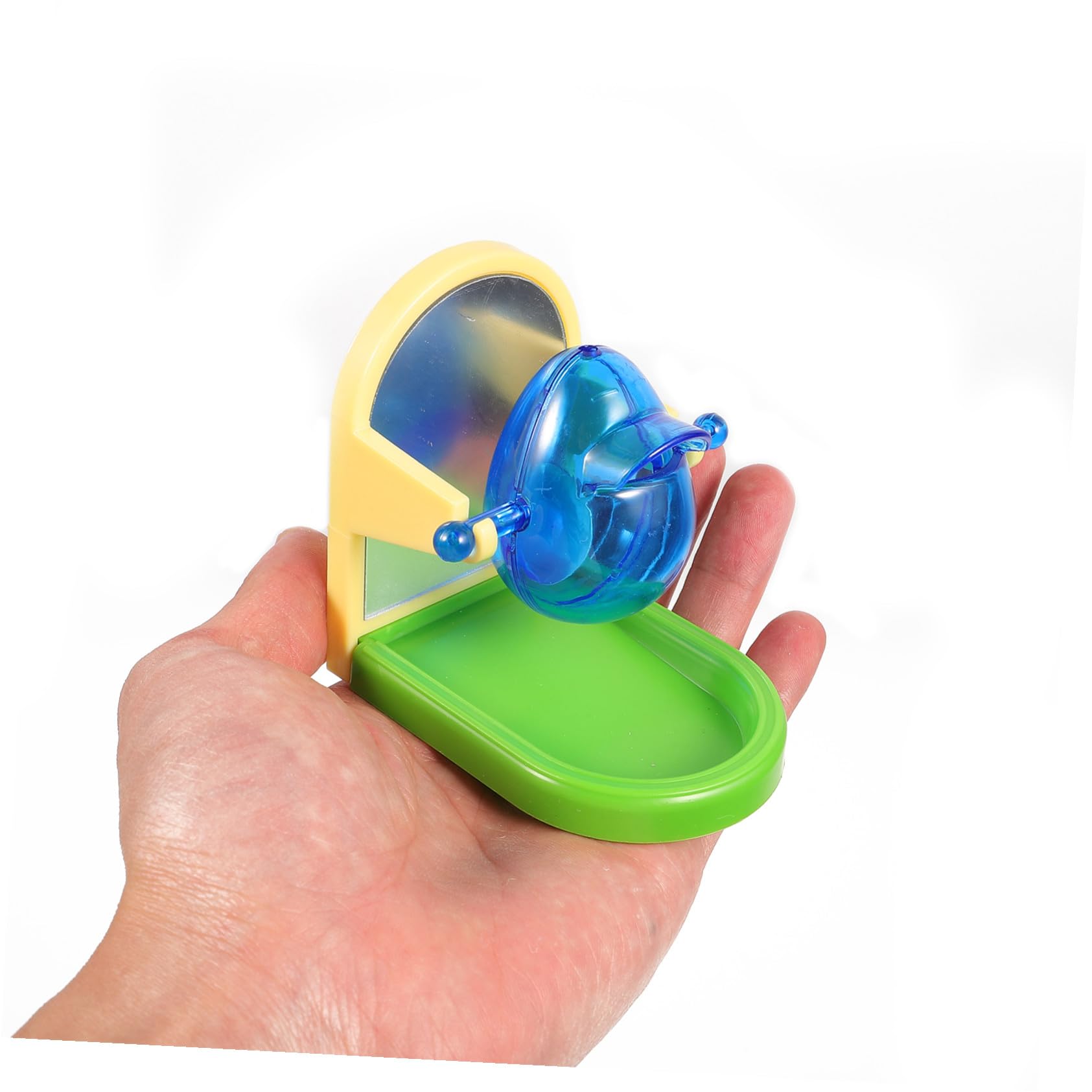 Juguete Antifugas de Comida para Loros y Pájaros de Material Liviano Estructura Simple para Entrenamiento y Entretenimiento de Mascotas en Casa Color Aleatorio