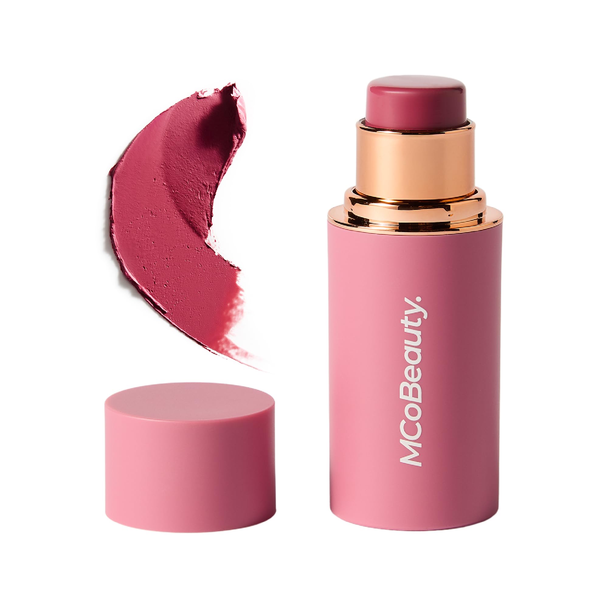 MCoBeauty, Baby Face Multiuse Cream Stick for Lips and Cheeks, Blush Stick in Deep Rose Shade