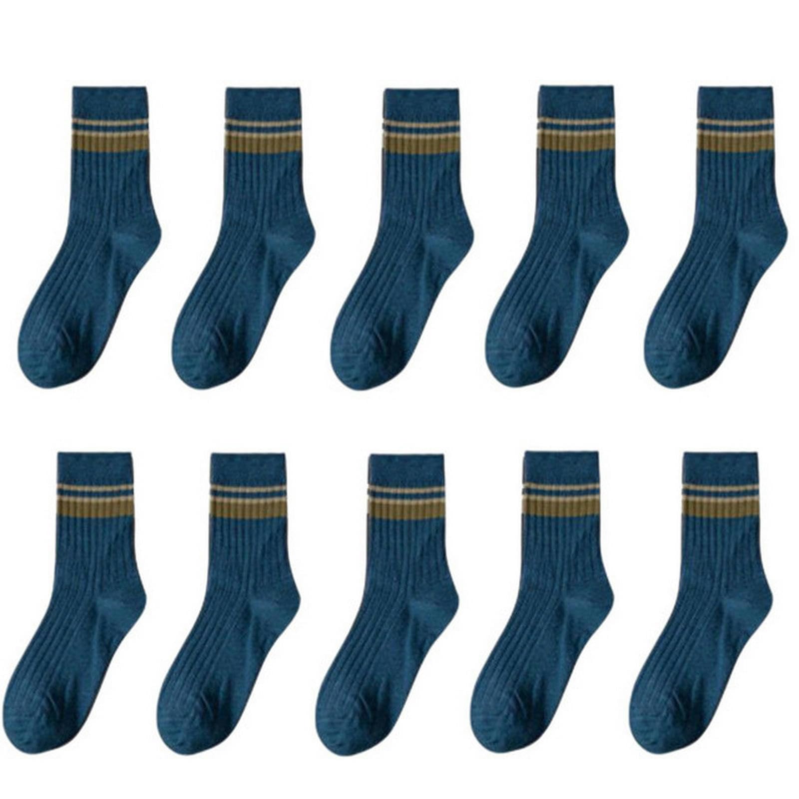 MdybF Ciabatte USA e Getta 10 Paia Uomini Calzini di Cotone A Righe Primavera Moda Casual Calzini Calzini di qualità Uomo