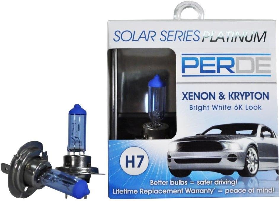 PERDEReplacement for Solar Series Platinum H7 Xenon-Enhanced Halogen Bulbs Left & Right Set