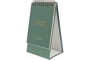 Toyvian Small Desk Calendar 2021-2022: Plan Your Days with Style and Organization
